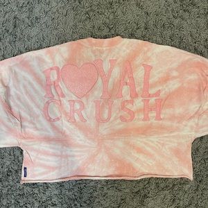Disney Royal Crush Pink Tie-dye Cropped spirit jersey